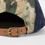 Cardura 5 Panel Cap // Camo + Brown