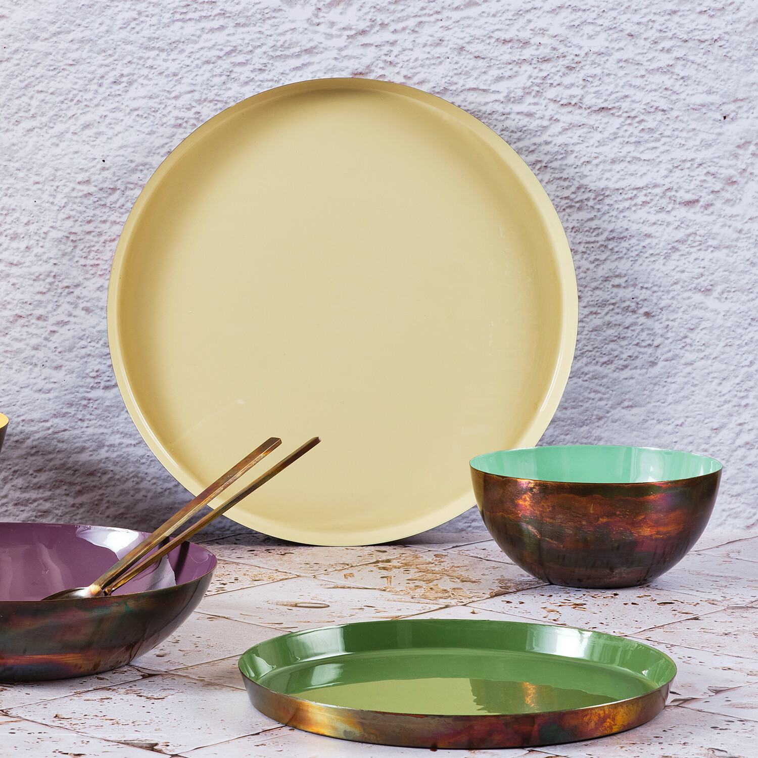 Brass Salad Bowl // Jade (Small) Björn Touch of Modern