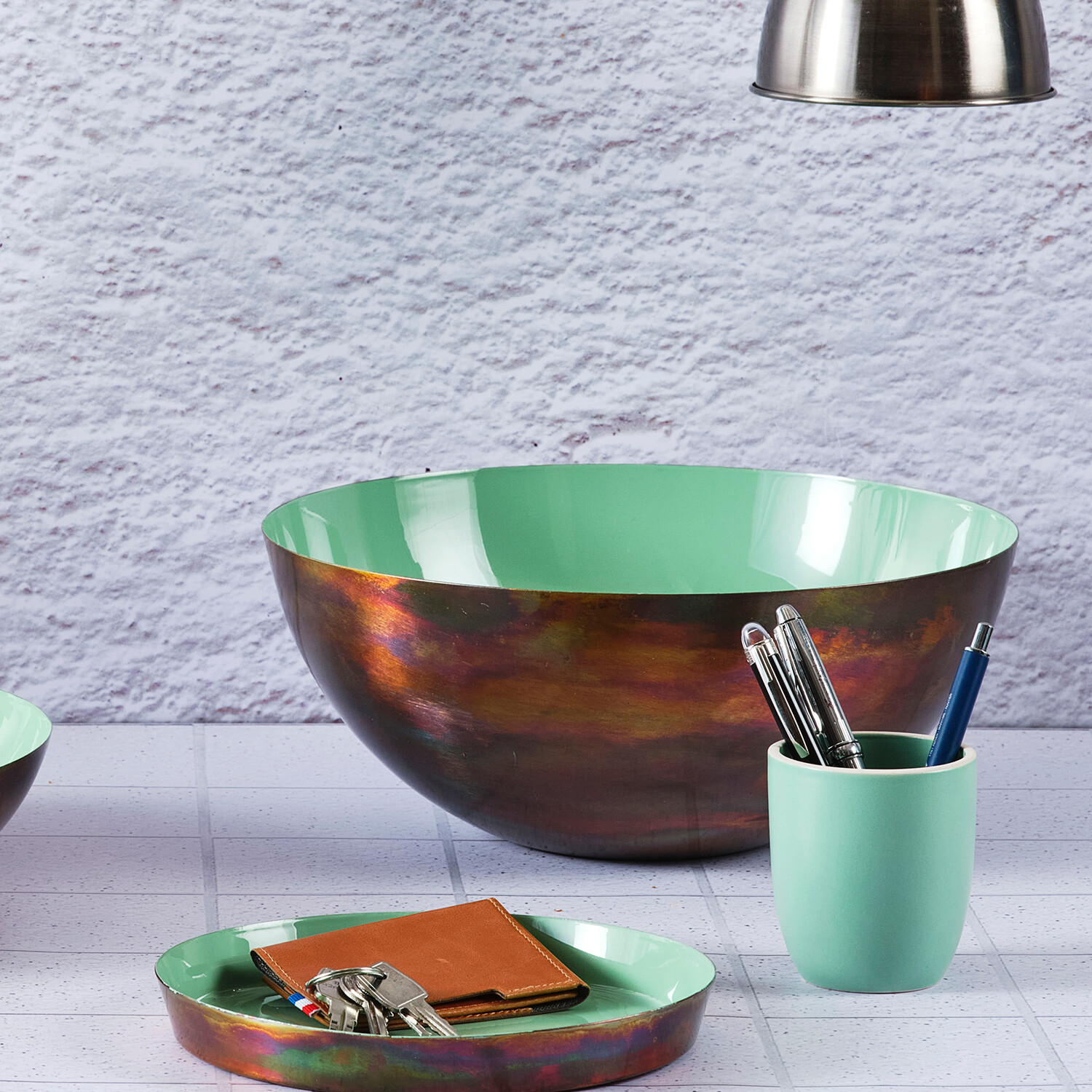 Brass Salad Bowl // Jade (Small) Björn Touch of Modern