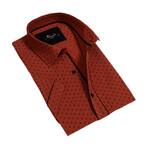 Callan Short Sleeve Button-Up Shirt // Brick + Black (3XL)