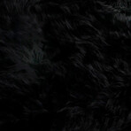 Sextuple Black Sheepskin Rug