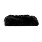 Black Square Sheepskin Chair Pad