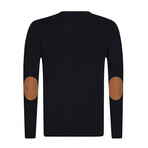 Dylan Round Neck Pullover Sweater // Black (XL)