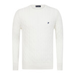 Marshall Round Neck Sweater // Ecru (XL)