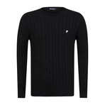 Gabe Round Neck Sweater // Black (XL)