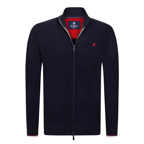 Leo Zip-Up Jacket // Navy (L)