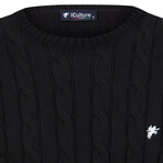 Gabe Round Neck Sweater // Black (XS)