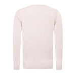 Moe Round Neck Pullover Sweater // Beige (XL)