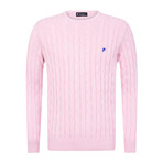 Parker Round Neck Sweater // Light Pink (M)