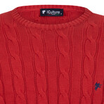 William Round Neck Sweater // Red (L)