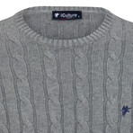 Noah Round Neck Sweater // Gray Melange (XL)