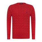 William Round Neck Sweater // Red (XL)