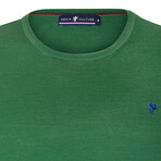 Joseph Round Neck Pullover Sweater // Green (XL)