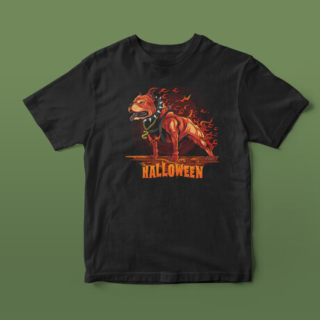 Dog T-Shirt // Halloween Collection // Black (XL)