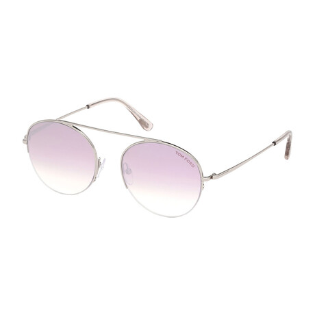 Men's Finn Sunglasses // Shiny Palladium + Purple