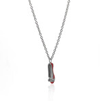 Charms Sterling Silver + Enamel Necklace // 14"-16" // Store Display