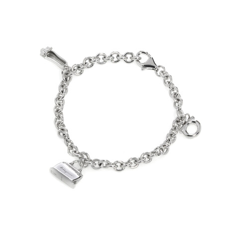 Charms Sterling Silver Bracelet // 6" // Store Display