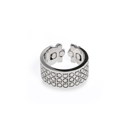 Gancini Sterling Silver Ring // Ring Size: 8.25 // Store Display