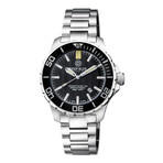 Deep Blue Daynight Scuba Automatic // DNSCUBASW200BLACKBRACELET