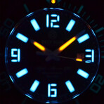 Deep Blue Alpha Marine 500 Automatic // AM500TRITIWHITGREENBRCELET
