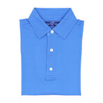 Ocean Stripes Silky Soft Polo // Blue (M)