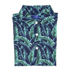 Jungle Pique Stretch Polo // Navy + Green (2XL)