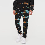Tie Dye Sweatpants // Tiger Dye (S)