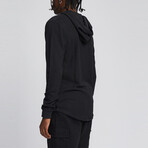 Waffle Hoodie // Black (S)