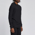 Waffle Hoodie // Black (S)