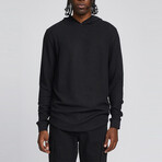 Waffle Hoodie // Black (S)