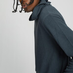 Waffle Hoodie // Charcoal (XL)