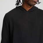 Waffle Hoodie // Black (S)