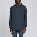 Waffle Hoodie // Charcoal (XL)