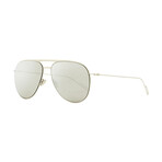 Dior Homme // Men's Aviator Sunglasses // Palladium + Silver Mirror Flash