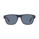 Dior Homme // Men's Flag 2 Classic Rectangular Sunglasses // Red, White, Blue + Blue