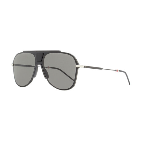 Dior Homme // Men's Shield Sunglasses // Palladium Black + Gray