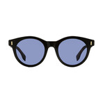 Fendi // Men's Oval Wayfarer Sunglasses // Black + Blue