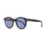 Fendi // Men's Oval Wayfarer Sunglasses // Black + Blue