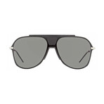 Dior Homme // Men's Shield Sunglasses // Palladium Black + Gray