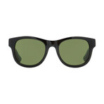 Gucci // Unisex Logo Stripe Sunglasses // Gucci Black + Green