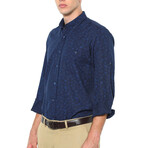 Bruce Button-Up Shirt // Dark Blue (Small)
