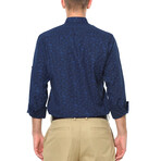 Bruce Button-Up Shirt // Dark Blue (Small)