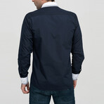 Keith Button-Up Shirt // Dark Blue (Large)