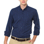 Bruce Button-Up Shirt // Dark Blue (Small)