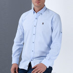 Jerry Short Sleeve Button-Up Shirt // Light Blue (Small)