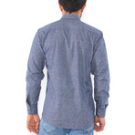 Murray Button-Up Shirt // Dark Blue (Small)