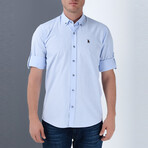 Jerry Short Sleeve Button-Up Shirt // Light Blue (Small)
