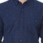 Bruce Button-Up Shirt // Dark Blue (Small)