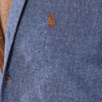 Murray Button-Up Shirt // Dark Blue (Small)