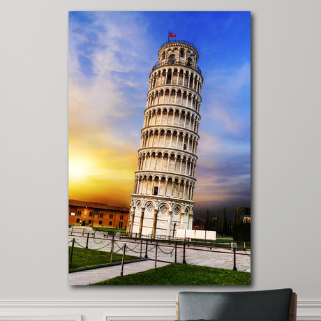 Italy's Leaning Tower of Pisa Duomo (32"H x 48" W x 1.8" D)